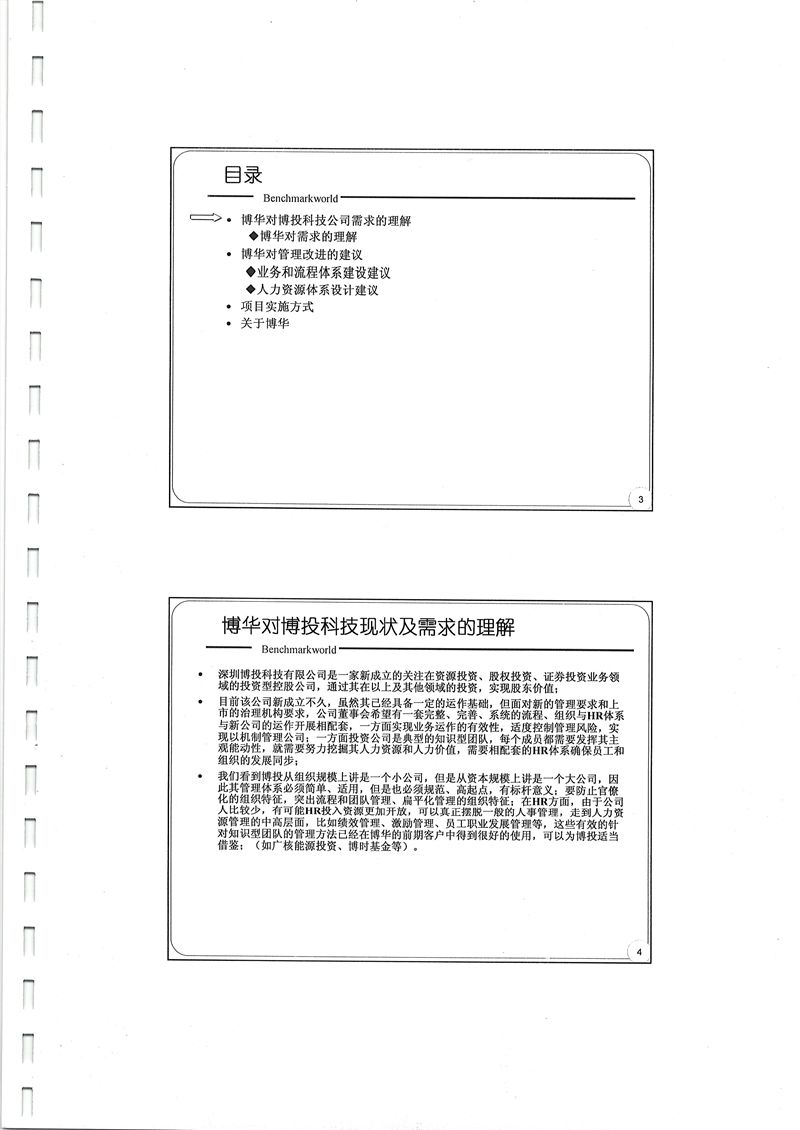 广东博信管理提升咨询项目