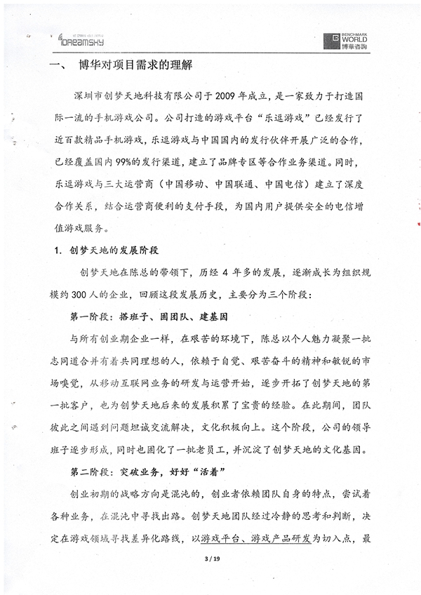 创梦天地战略思考与落地管理项目